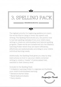 Spelling Pack